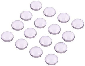 Craftdady 50pcs Square Transparent Clear Glass Dome Tile Flatback Cabochon 24.5x24.5mm 0.96 for DIY Photo Jewelry Art Craft Making 
