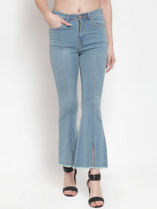 Boot-Leg Women Light Blue Jeans 