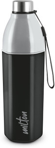 Milton Kool Hexone 600 Insulated Water Bottle - 465 Ml, Leakproof, Black