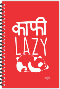 ESCAPER KAFI LAZY Hindi Quotes Diary (Ruled - A5 Size - 8.5 x 5.5