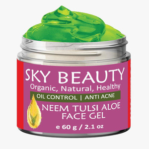 SKY BEAUTY ORGANIC Anti Acne Cream Gel & Pimple Face Gel with Neem ...
