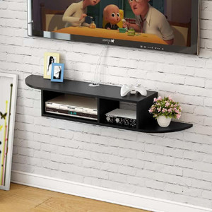 Wall mounted shop tv wood frame