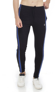 Clark Solid Men Black Track Pants 