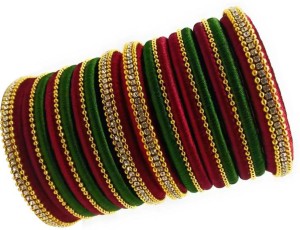 green and red combination bangles