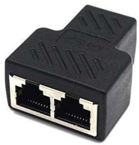 Category 6 Ethernet and More Minriu RJ45 1 Male to 2 Female Socket Port LAN Ethernet Network Splitter Y Adapter Cable Suitable for Super Category 5 Ethernet RJ45 Network Splitter Adapter Cable 