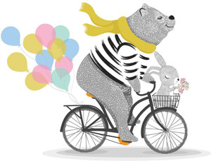 asian-paints-62-cm-mr-bear-and-mr-rabbit-vinyl-wall-removable-sticker