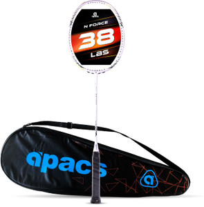 apacs N-Force 111 (Ultra Graphite, 38LBS) White, Silver Unstrung
