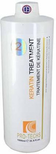 Kit De Lissage Keratin Sans Formol PRO-TECHS 1000ml, Pour Cheveux Lisses Et Brillants, Neuf