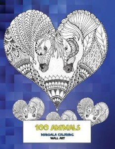Buy Mandala Coloring Wall Art - 100 Animals by Harrell Jody at Low Price in  India 