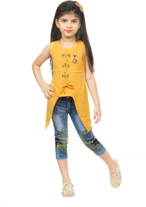 ATALIA Girls Party(Festive) Top Jeans 