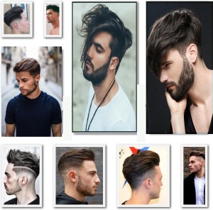 Salon Wall Poster Men Hair Style New 2021 Look Combo 9 Pic Paper Print -  Personalities posters in India - Buy art, film, design, movie, music,  nature and educational paintings/wallpapers at 