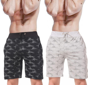 Buy Plus91 Self Design Men Black, Grey 
