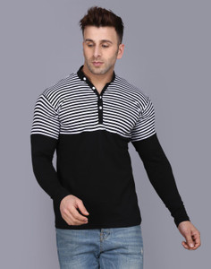Tees Collection Striped Men Mandarin 