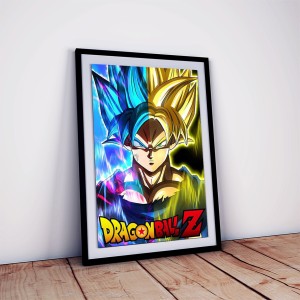 Dragon Ball Z Goku Poster With Frame For Home Decor Fine Art Print