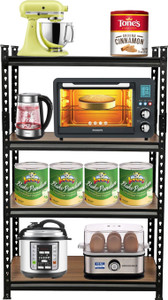 SMART SLIDE Containers Kitchen Rack Iron 4-Shelf Microwave Oven Stand ...