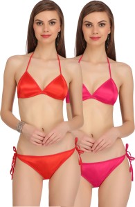 Buy In-Curve -Women Net Bra Panty Set for Lingerie Set ( Pack of 2