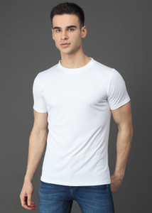 CUTEXT FASHION Solid Men Round Neck 