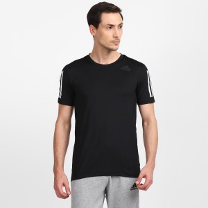 Buy ADIDAS Solid Men Round Neck Black Online at Best Prices in India