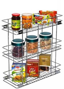 SMART SLIDE Containers Kitchen Rack Steel 10 x 18 x 21 Inch Stainless ...