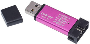 Mini USBISP USBASP Programmer V2.0 - Aluminum Case For 51 AVR (WIN7 64 Compatible)