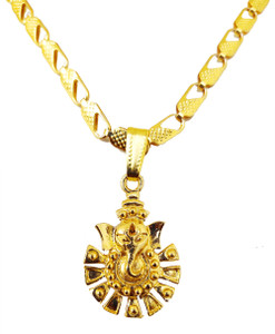 Ganesha chain pendant 3j012 Beautiful Pendant locket Gold-plated Alloy  Price in India Buy Ganesha chain pendant 3j012 Beautiful Pendant locket 