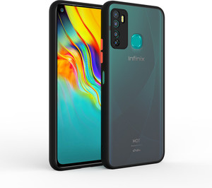 बलक गरलल बक कवर Infinix Hot Infinix Note lite Camera Protection Case Frosted Smoke