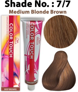 Wella Professionals Color Touch Deep Browns Oxidising Semi-Permanent  Ammonia Free Creme Hair Colour 7/7 Colorant Tube 60ml , Medium Blonde Brown  - Price in India, Buy Wella Professionals Color Touch Deep Browns