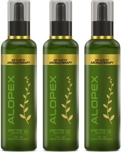 KEYA SETH AROMATHERAPY Alopex Penta Active 10 Water Based Solution for Hair  Fall Control & New Hair Growth Enriched with Korean Red Ginseng, Vitamin H  (Biotin) & Vitamin E (Pack of 3) - Price in India, Buy KEYA SETH  AROMATHERAPY Alopex ...