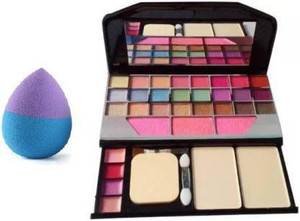 FUSION FLY make up kit 6155 Makeup Eye Shadow Kit With Sponge Puff