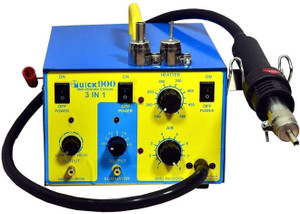 DMK QUICK In SMD Rework Station Hot Air Gun With W Micro Soldering Iron V Dc Output