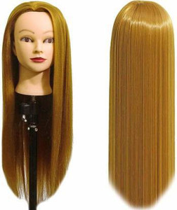 Blonde hair mannequin store head