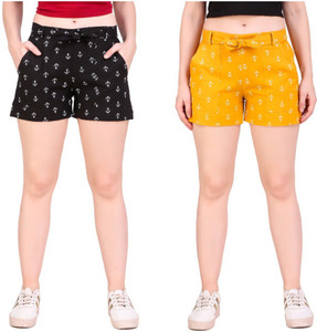 Rajkanya Printed Women Black, Yellow 