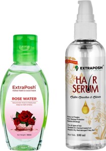 Extraposh Rose Water + Silky & Shine Hair Serum Price in India - Buy  Extraposh Rose Water + Silky & Shine Hair Serum online at 