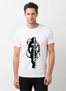Graphic Print Men Reversible White T-Shirt Price in India Buy