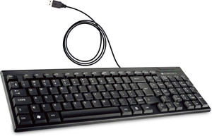 ZEBRONICS K-35 Wired USB Standard Laptop Keyboard Compatible with