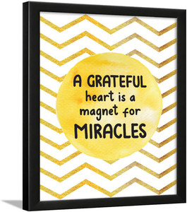 Gratitude Quotes Frames - Miracles Quotes Frame - Gratitude Posters ...