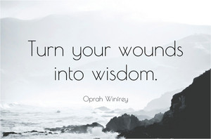 Turn Your Wounds Into Wisdom Motivational Quote Poster Paper Print ...