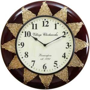 Village Clock Works Analog 46 Cm X 46 Cm Wall Clock Price In India