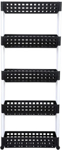 Flipkart SmartBuy Dish Drainer Kitchen Rack Plastic 5 Layer | Black ...