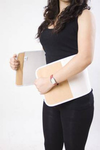 how to tie abdominal belt after c section