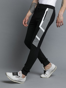 MANIAC Color Block Men Black Track 