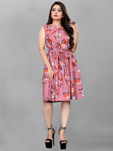 KOTONY Women A-line Pink Dress - Buy 