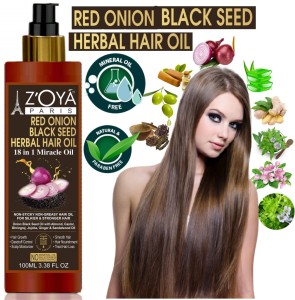 ZOYA PARIS NEW improved Red Onion Black Seed 18 in ONE Miracle Hair Oil  Cure & Protect for- Controls Hair Fall - Price in India, Buy - Flipkart