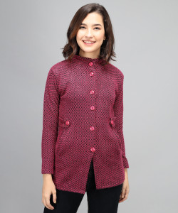 Neck Casual Women Pink Sweater 