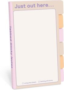 Knock Knock Just Out Here Tabbed Sticky Notes: Buy Knock Knock Just Out ...