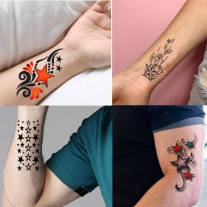 surmul Star with Wings Combo Tattoo Waterproof Boy and Girl Temporary Body  Tattoo - Price in India, Buy surmul Star with Wings Combo Tattoo Waterproof  Boy and Girl Temporary Body Tattoo Online