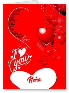Midas Craft I Love You Neha ….15 Romantic Card Greeting Card Price in India  - Buy Midas Craft I Love You Neha ….15 Romantic Card Greeting Card online  at Flipkart.com
