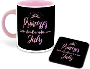 Princesses Are Born On the 27th December Birthday Mug and Coaster Set 