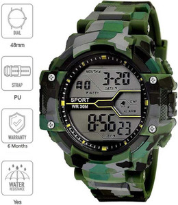 Shopsy blutech GREEN_MILITARY_ARMY Digital Watch - For Men - Image 1