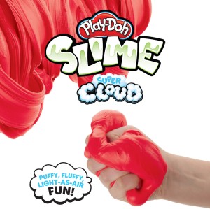Play-Doh Super Cloud Single Can of Orange Fluffy Slime Compound for Kids 3 Years & Up